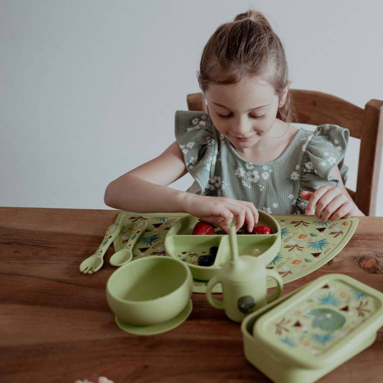 LFGB Silicone Lunch Box - Cracky The Dinosaur