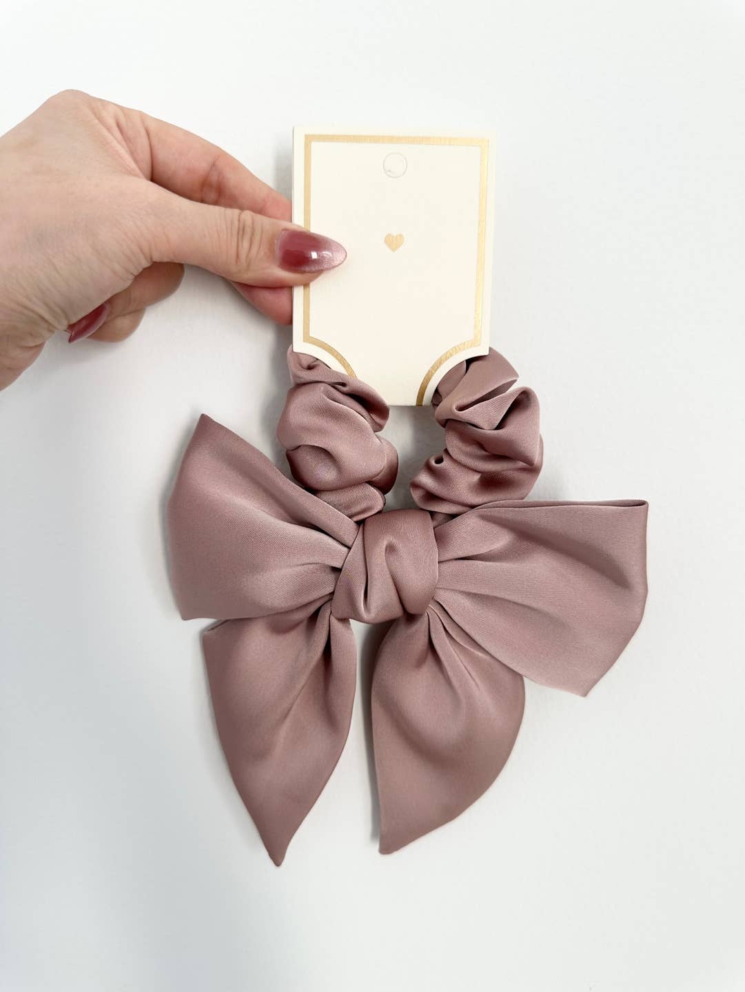 Elegant Satin Bow Scrunchies / Hair Tie - GENESIS