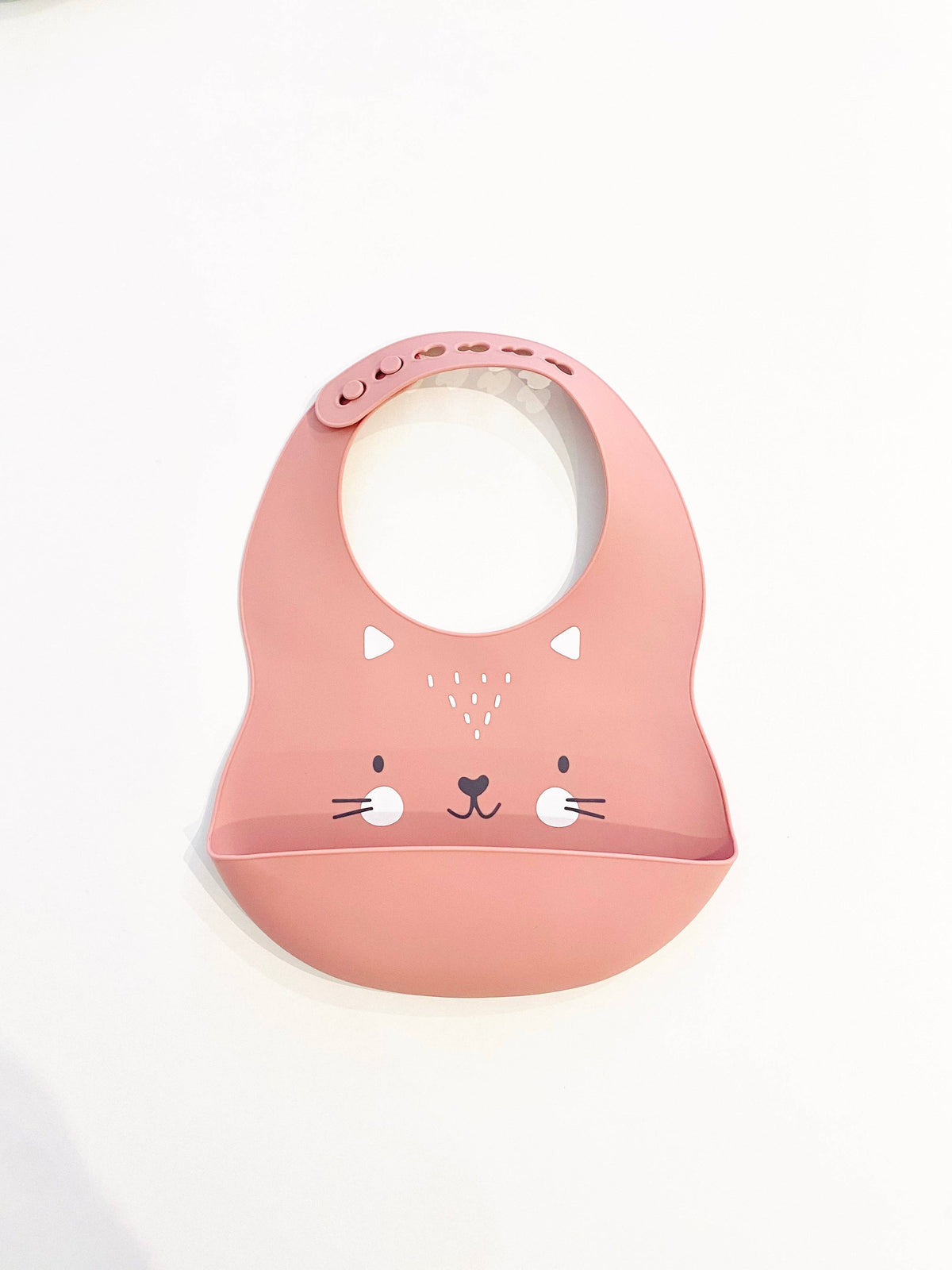 Animal bib: Rabbit - Candy pink
