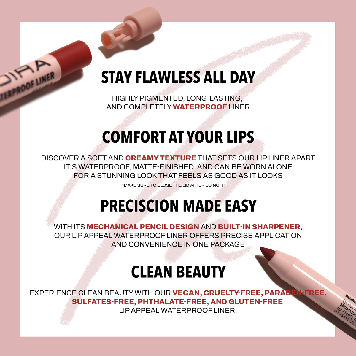 Lip Appeal Waterproof Liner (002, On Point)