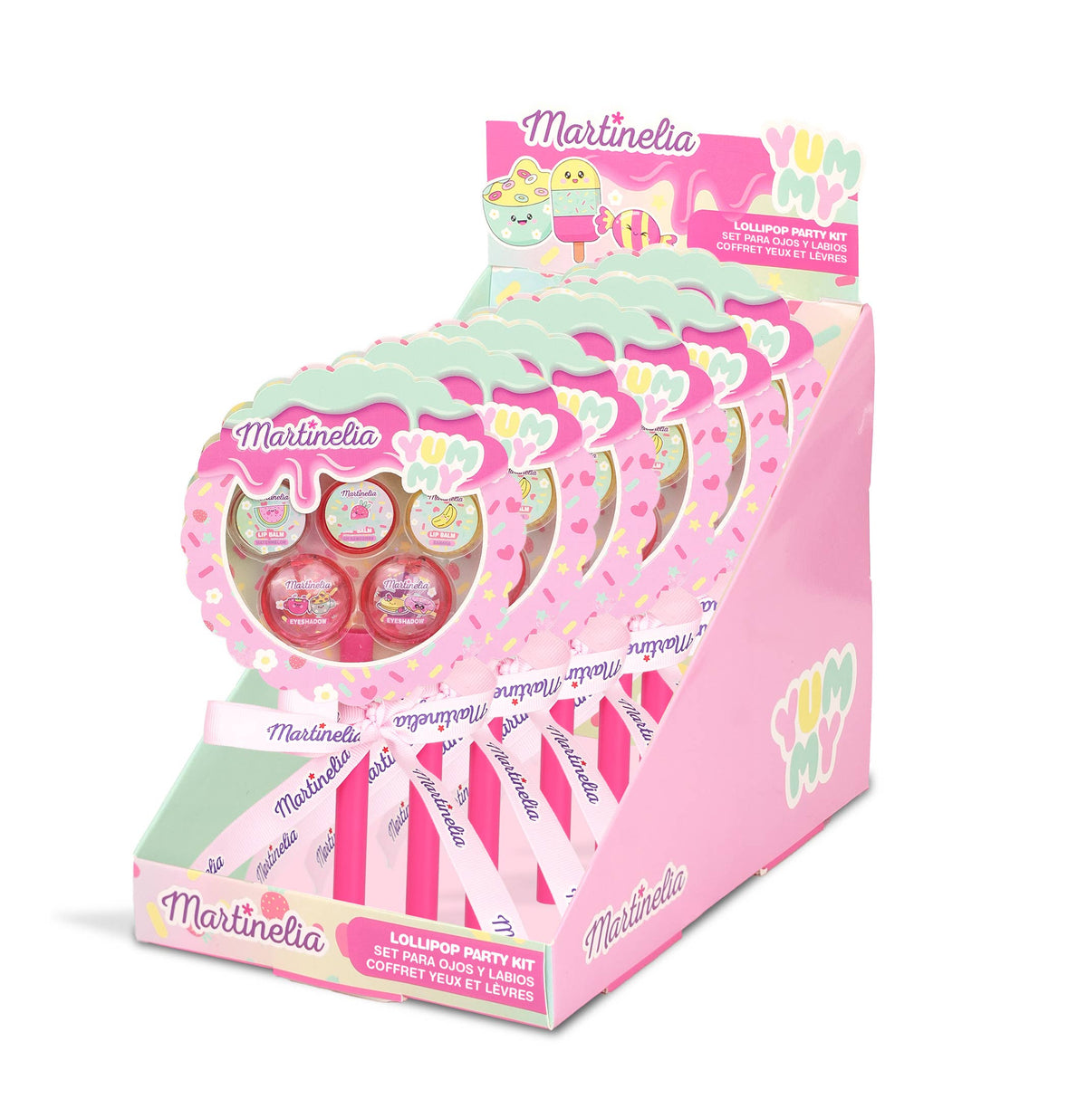 Party Kit: 3 Lip Balm, 2 Eyeshadow - Martinelia