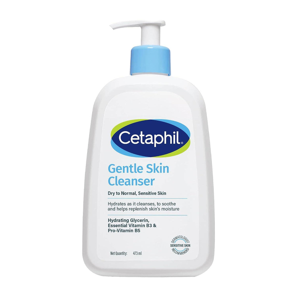 Cetaphil Paraben, Sulphate-Free Gentle Skin Hydrating Face Wash Cleanser with Niacinamide, Vitamin B5 for Dry to Normal, Sensitive Skin: 125 ml