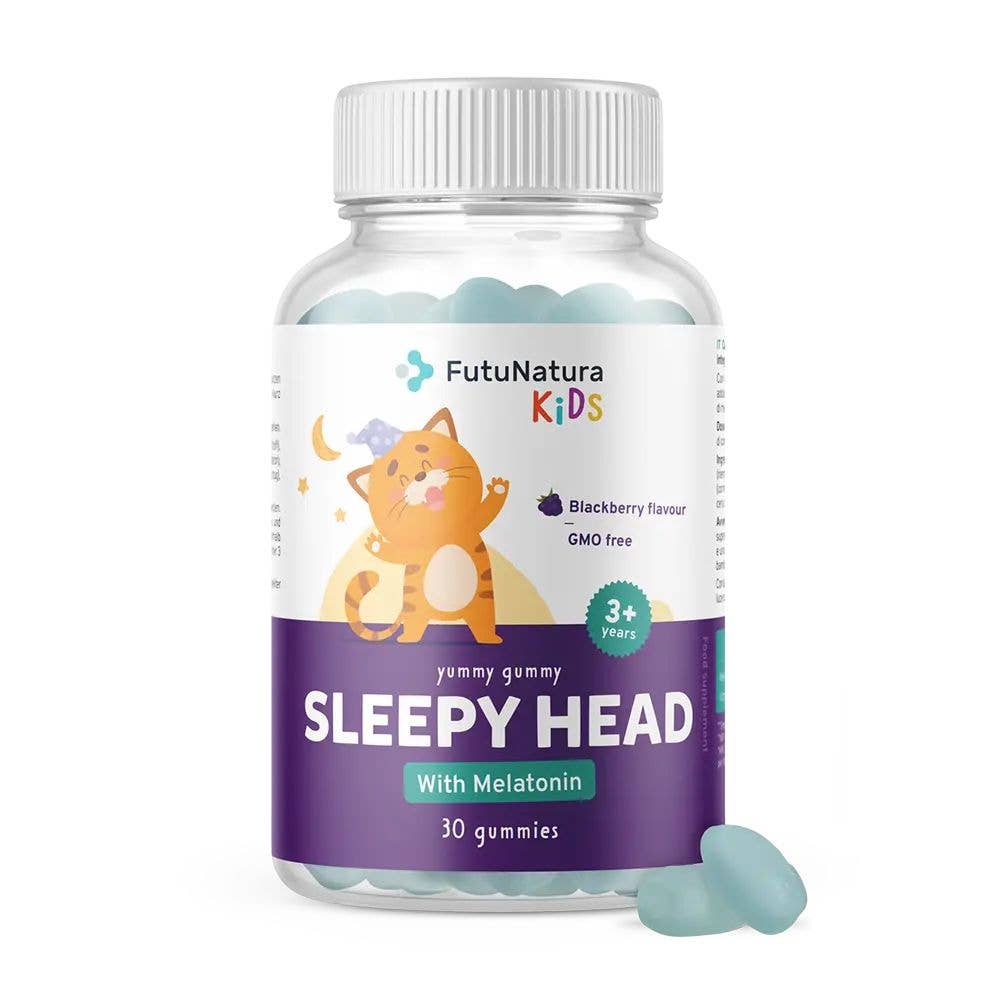 FutuNatura | Sleepy head - Melatonin for better sleep - 30 gummy candies