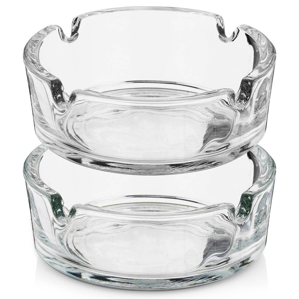Ashtray Glass 8 cm 2 pcs 568122