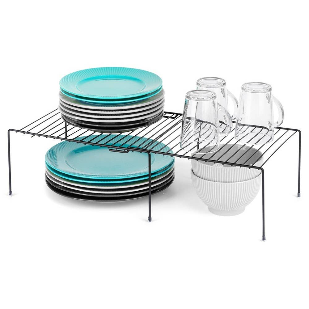 Kitchen Shelf Metal Black Sliding 34.5-48 cm 229106