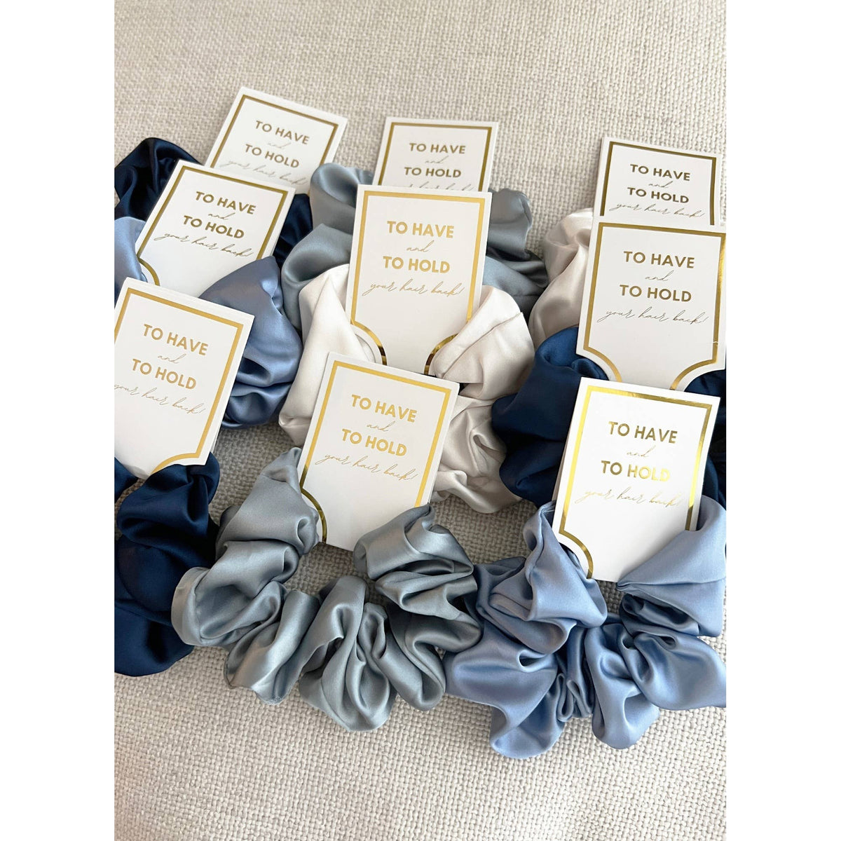 Silk Satin Soft Scrunchies - GRACE: CHAMPAGNE / ONE SIZE