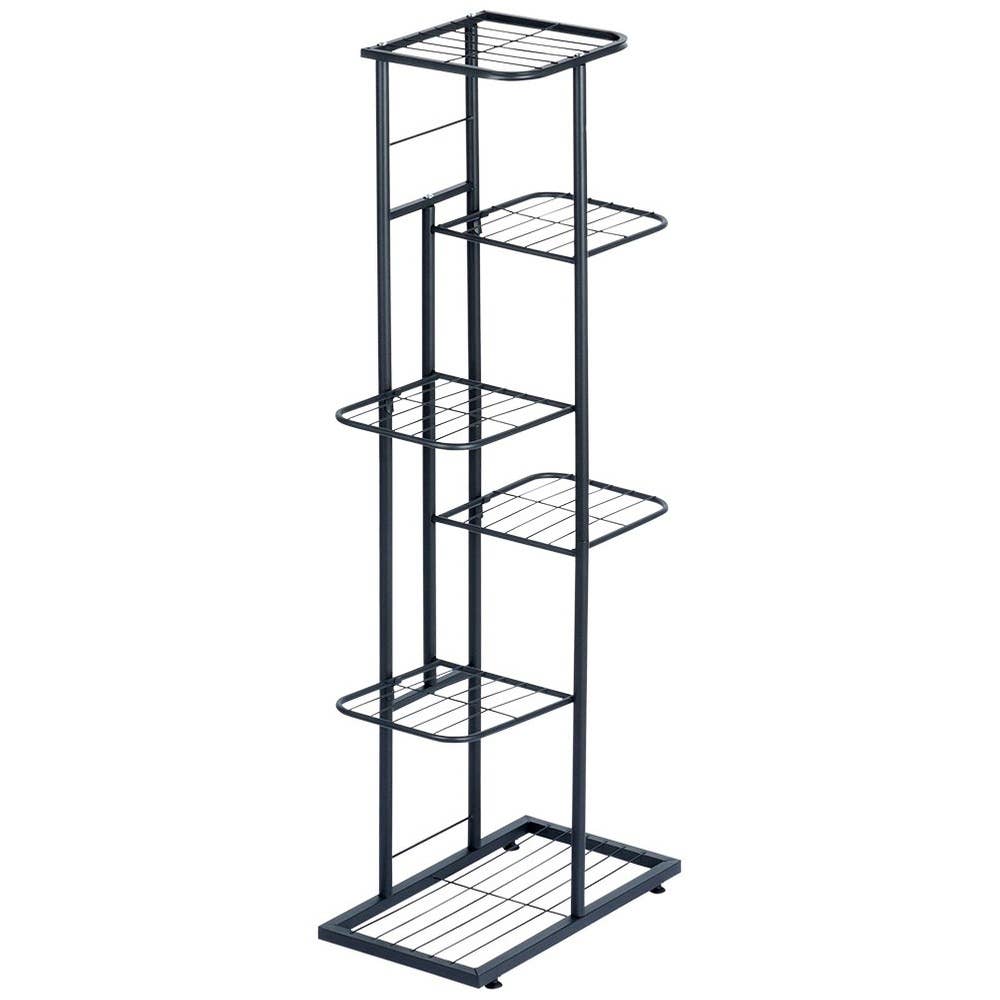 Plant Stand Metal Black 6-Level 106 cm 569809