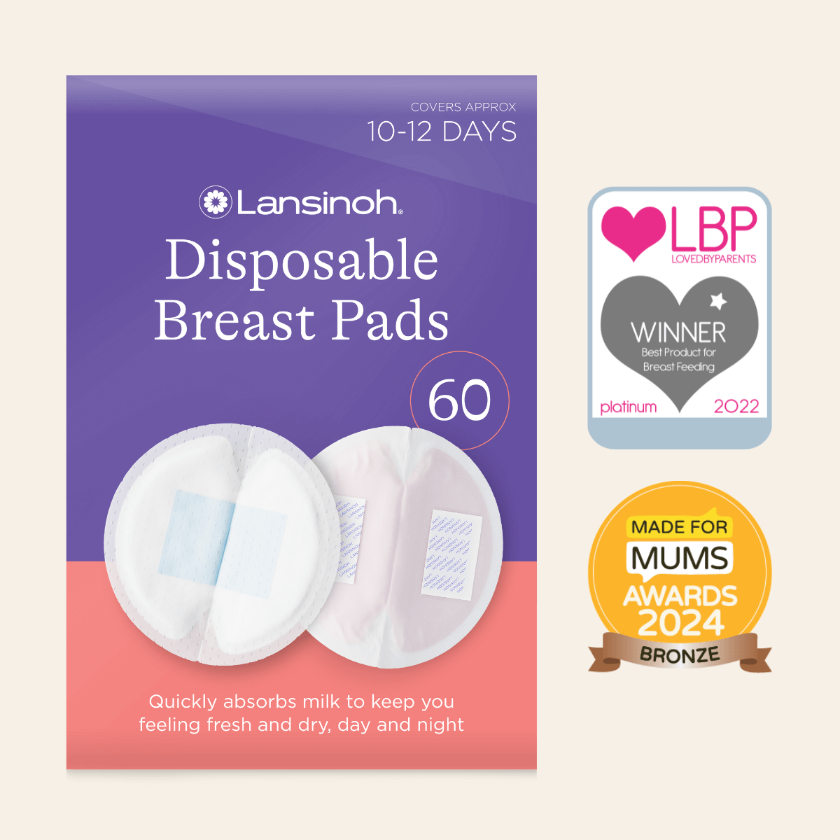 Lansinoh Disposable Breast Pads 60 pieces