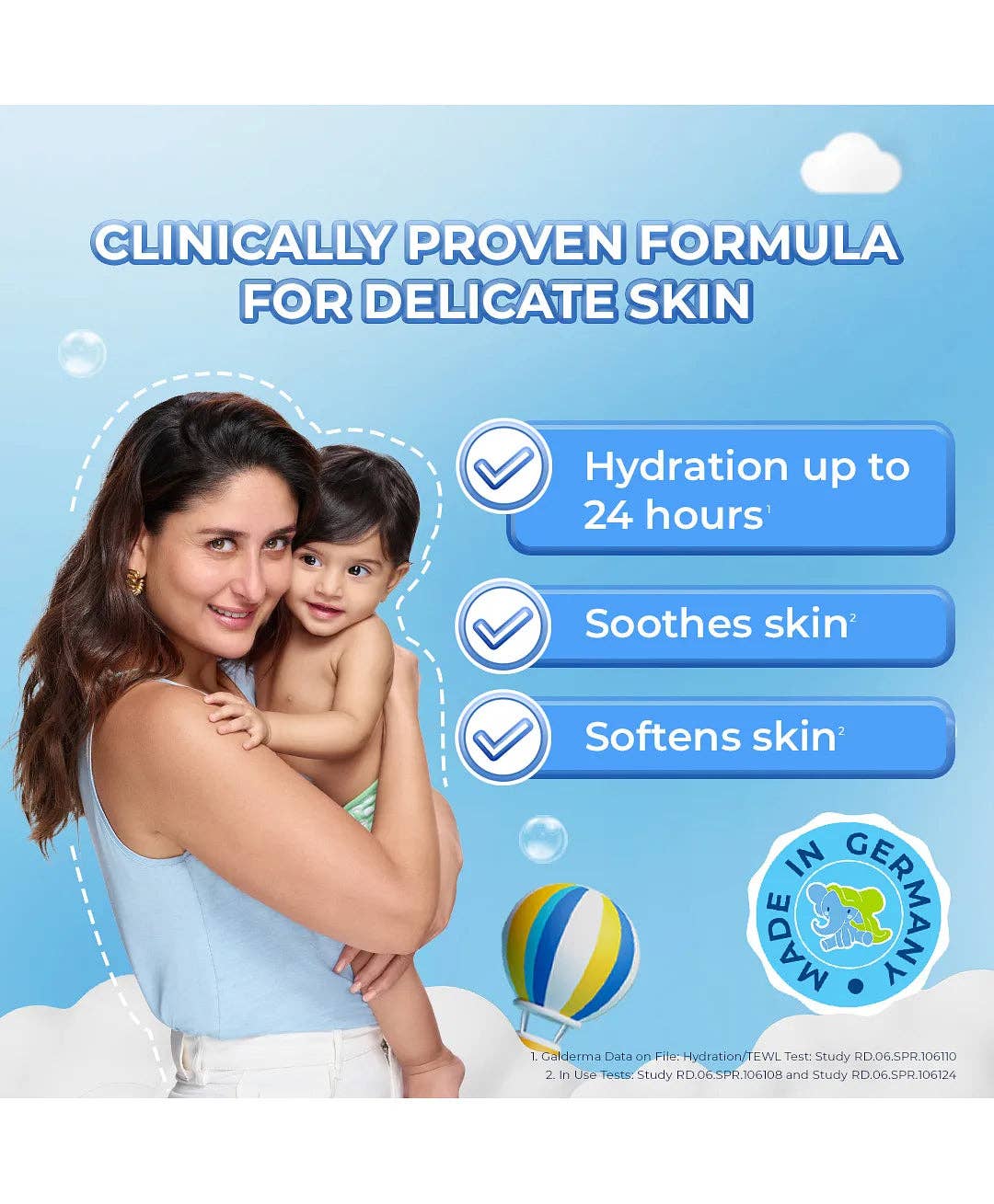 Cetaphil Baby Daily Lotion, Suitable for baby’s delicate skin, Shea Butter and Vit E, Dermatologist Tested and Pediatrician Recommended, 400 ml