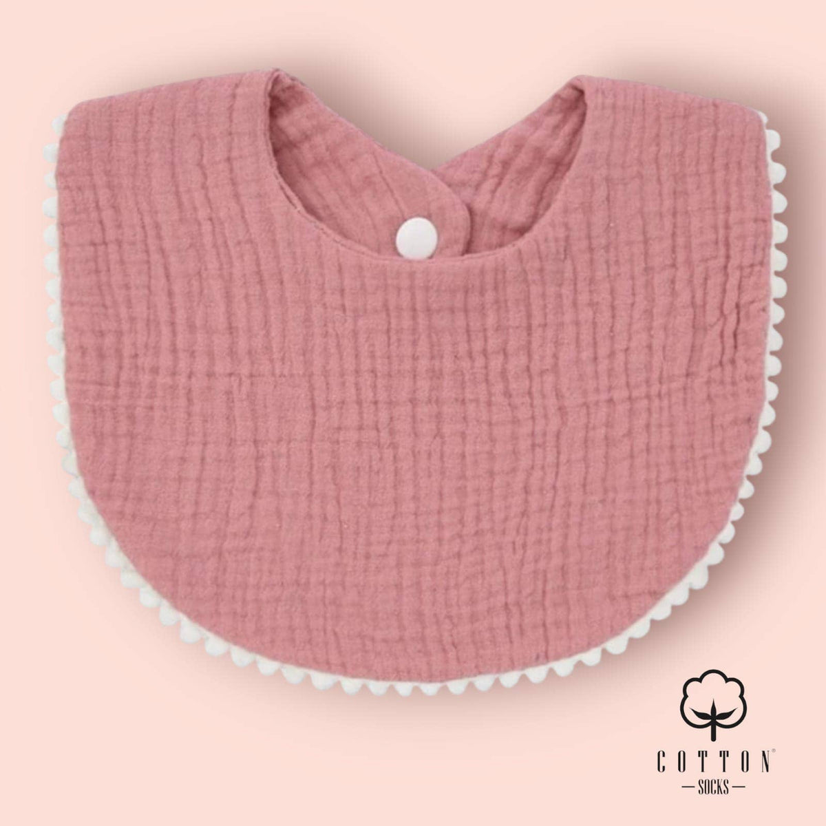 BAO-05 Organic Cotton Bib double has 2 fabrics 25X11 cm: 6