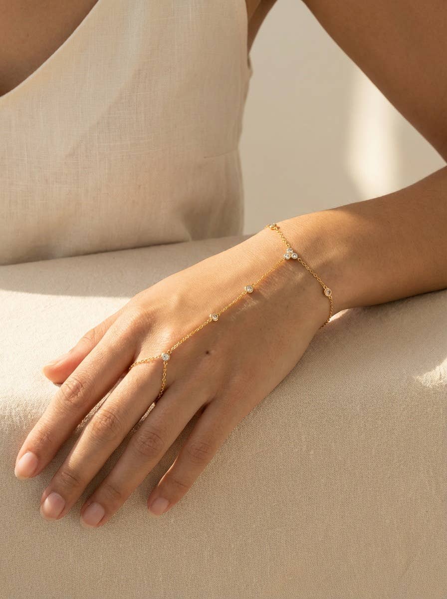 Stainless steel bracelet: Gold / Stainless steel
