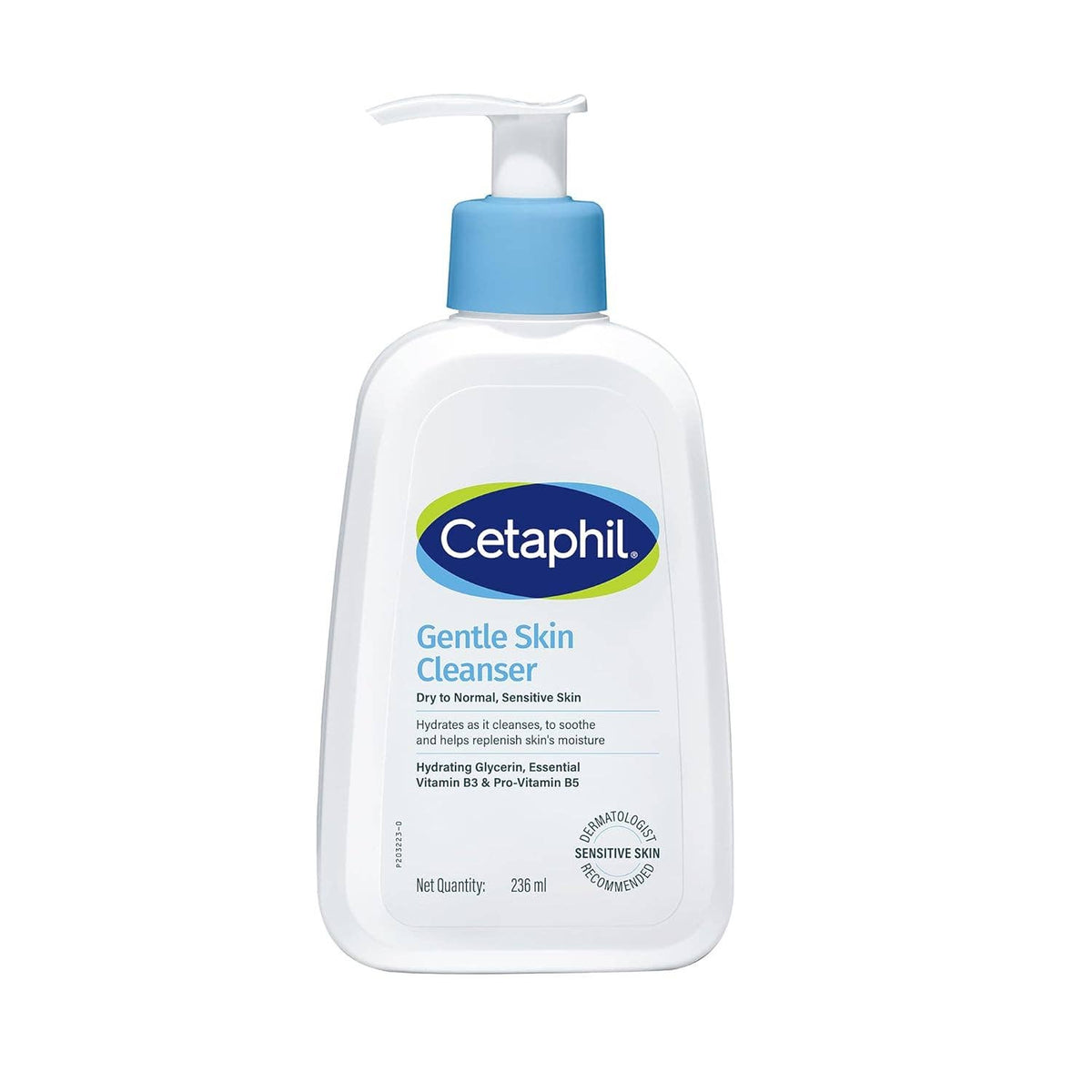 Cetaphil Paraben, Sulphate-Free Gentle Skin Hydrating Face Wash Cleanser with Niacinamide, Vitamin B5 for Dry to Normal, Sensitive Skin: 125 ml