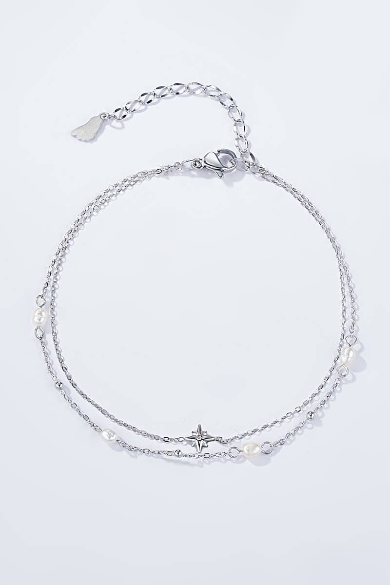Stainless steel foot chain 624AQ05: Gold