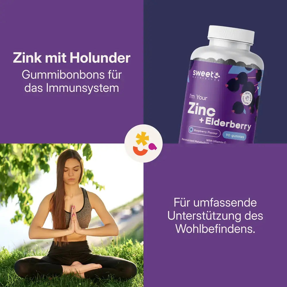 Sweet Nutribites | Zinc with Elderberry - 90 Gummy Candies
