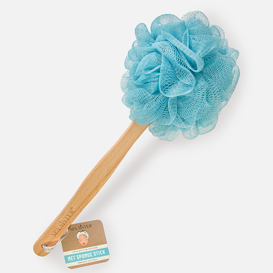 Net Sponge Stick (Beechwood): Green