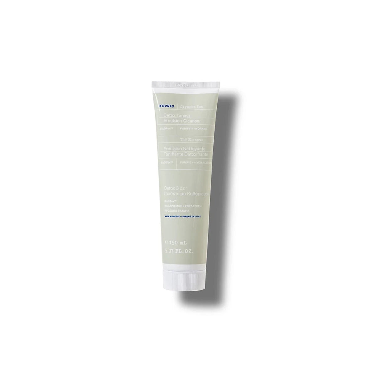 Korres Olympus Tea Detox Toning Emulsion Cleanser 150mL bottle