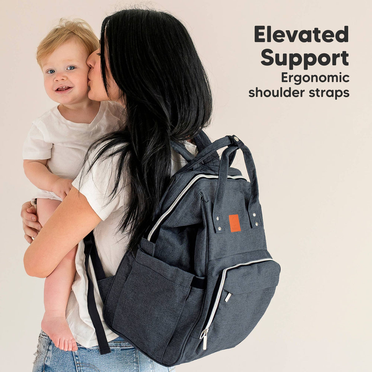 Original Diaper Bag Backpack, Baby Bags with Changing Pad: Mystic Gray