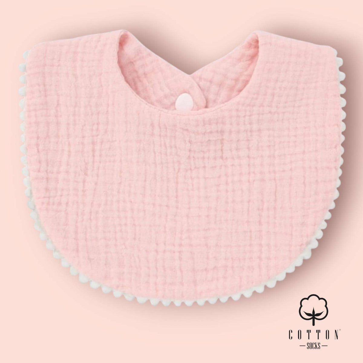 BAO-05 Organic Cotton Bib double has 2 fabrics 25X11 cm: 6