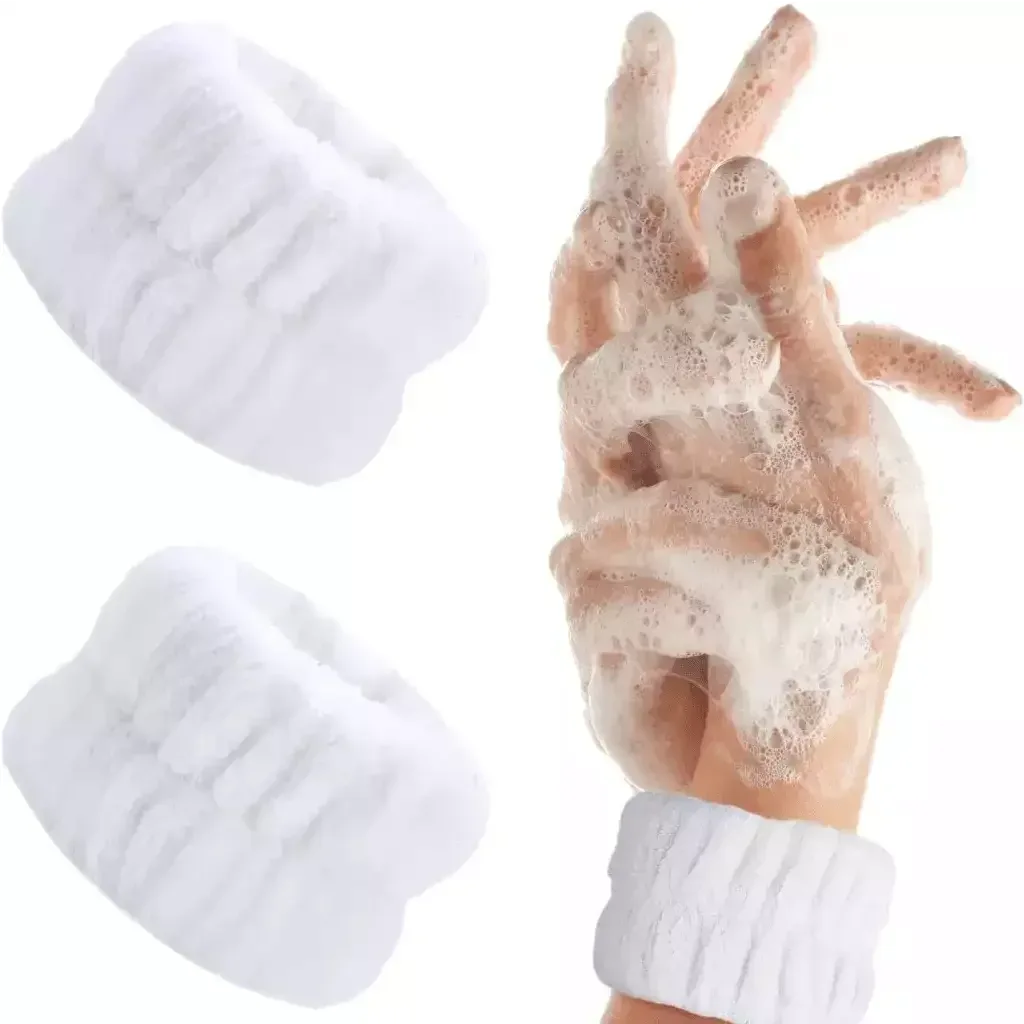 Pair of Face Bracelets: Blanc