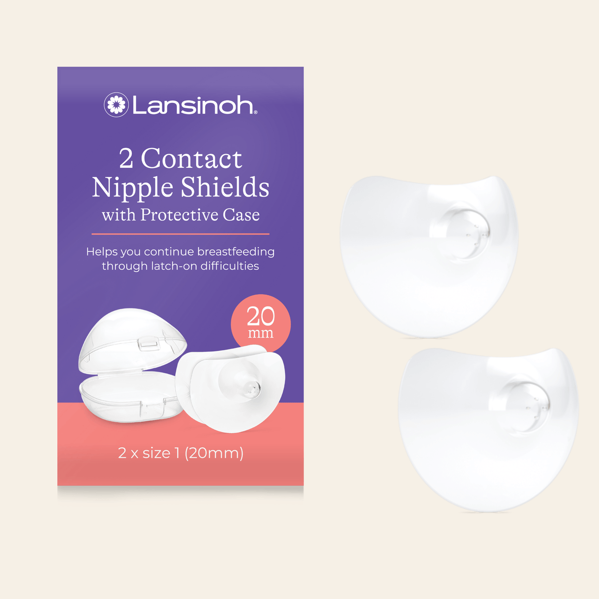 Lansinoh Nipple Shield 20mm (2 pieces)