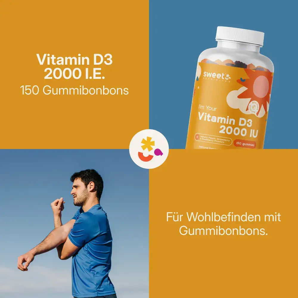 Sweet Nutribites | Vitamin D3 2000 IU - 150 gummy candies
