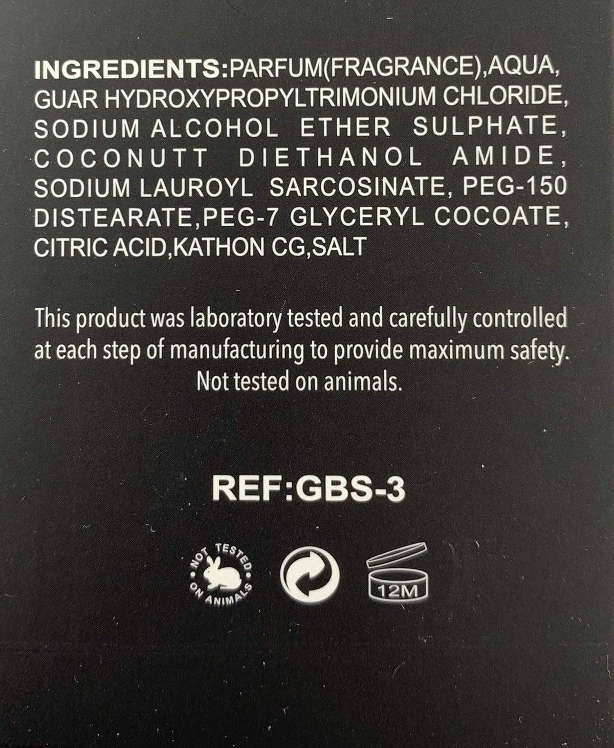 GBS Lavender & Citrus Shower Gel Tube 5 oz With Box