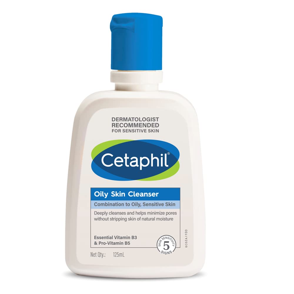 Cetaphil Oily Skin Cleanser , Daily Face Wash for Oily, Acne prone Skin , Gentle Foaming: 125 ml
