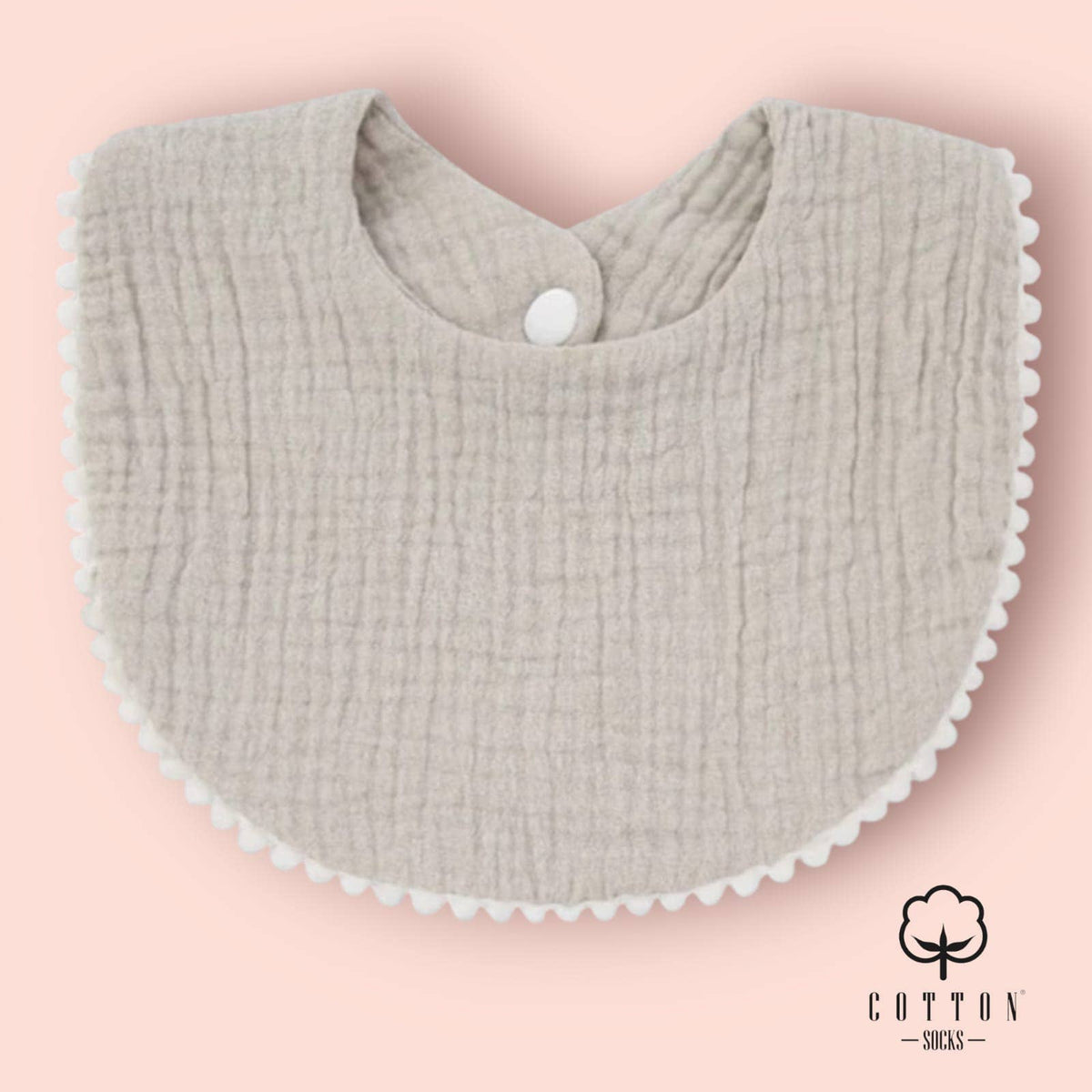 BAO-05 Organic Cotton Bib double has 2 fabrics 25X11 cm: 6