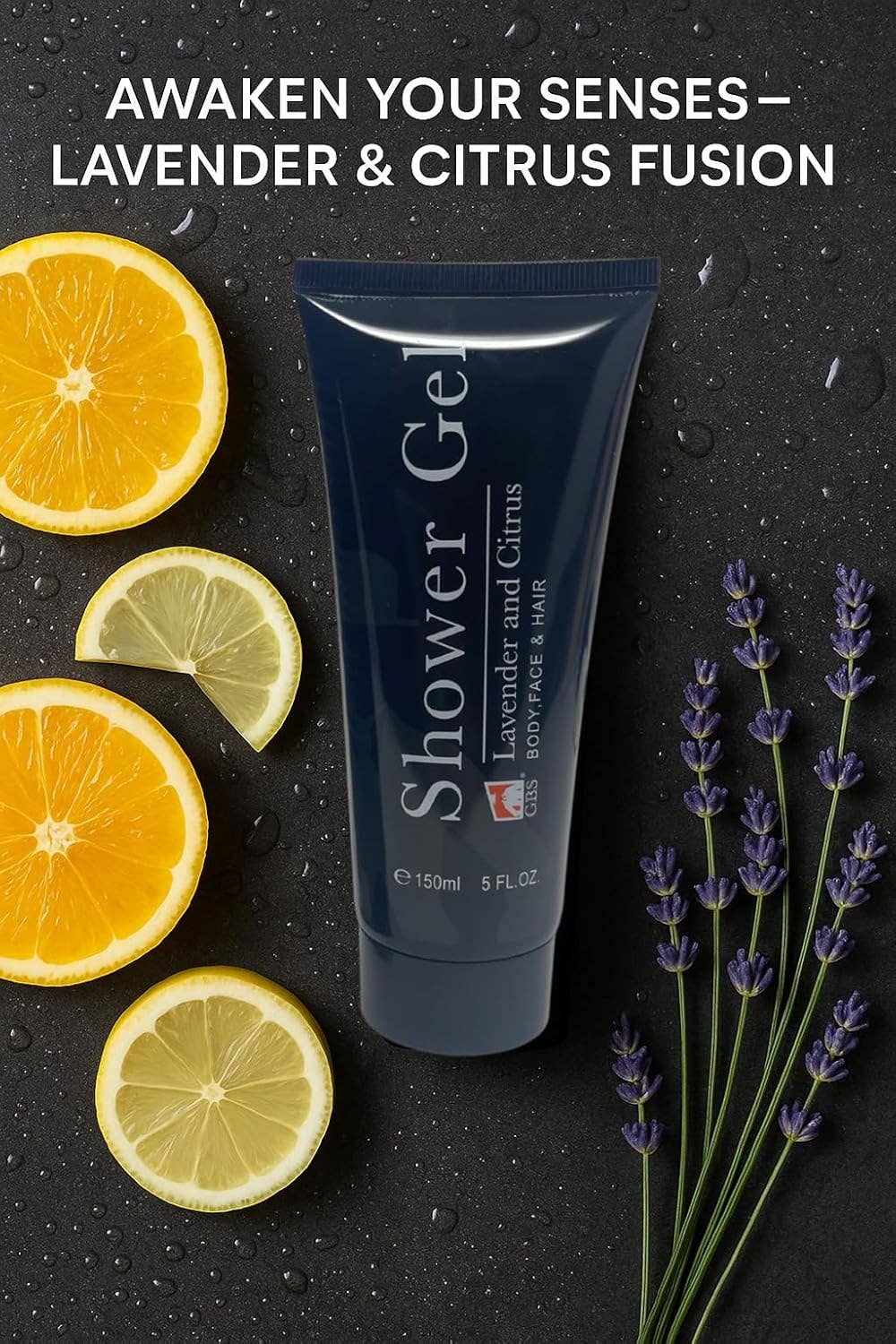 GBS Lavender & Citrus Shower Gel Tube 5 oz With Box