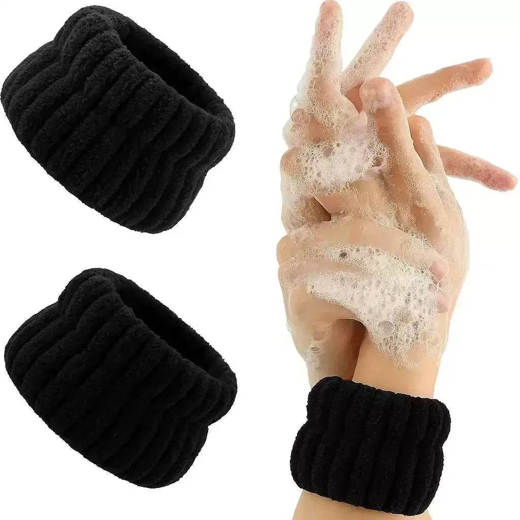 Pair of Face Bracelets: Blanc