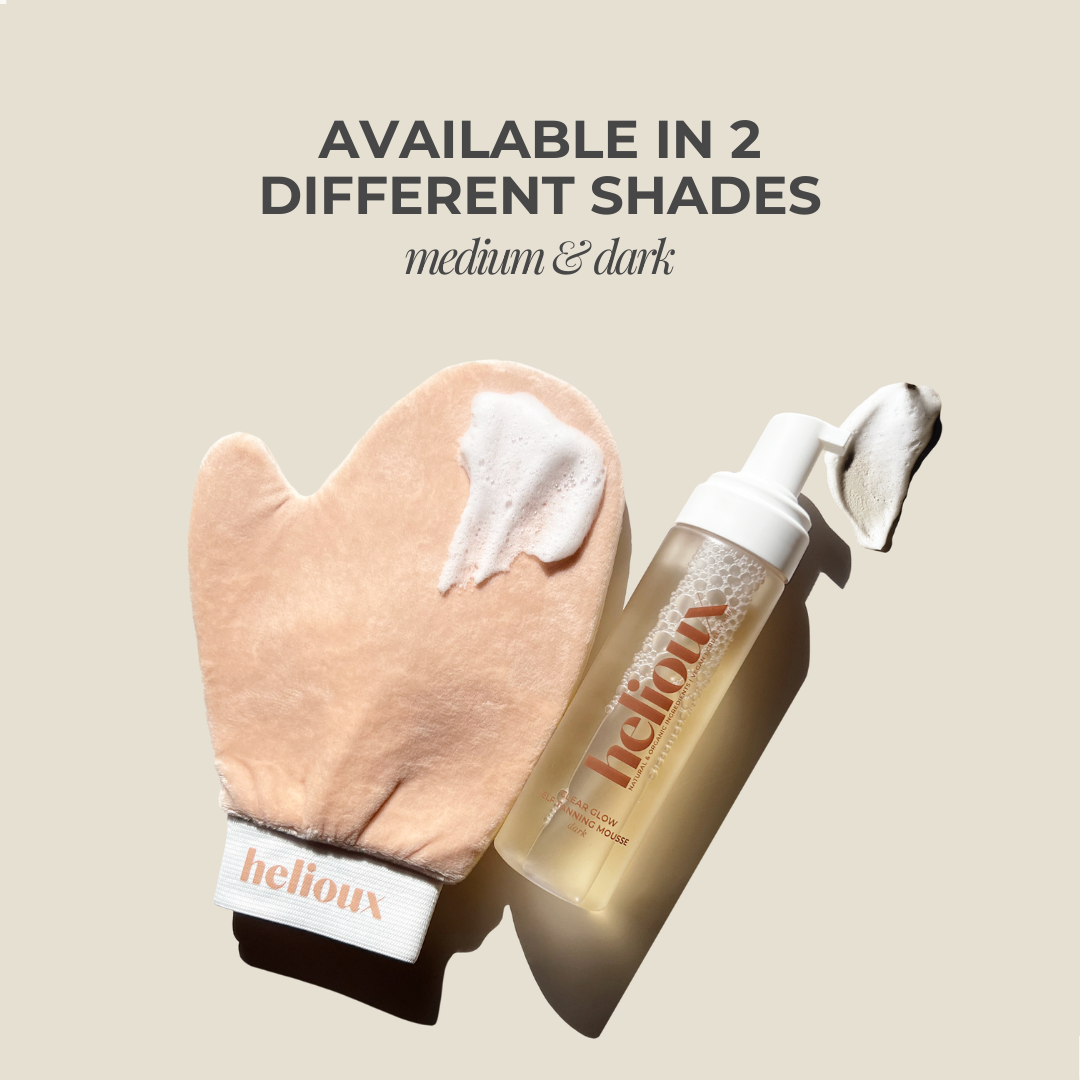 Helioux Self Tanner Mousse Transparent | Clear Glow Dark