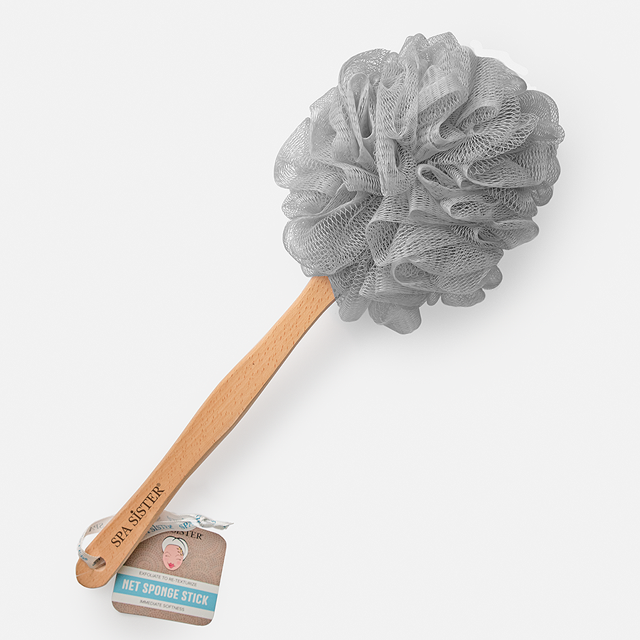 Net Sponge Stick (Beechwood): Green