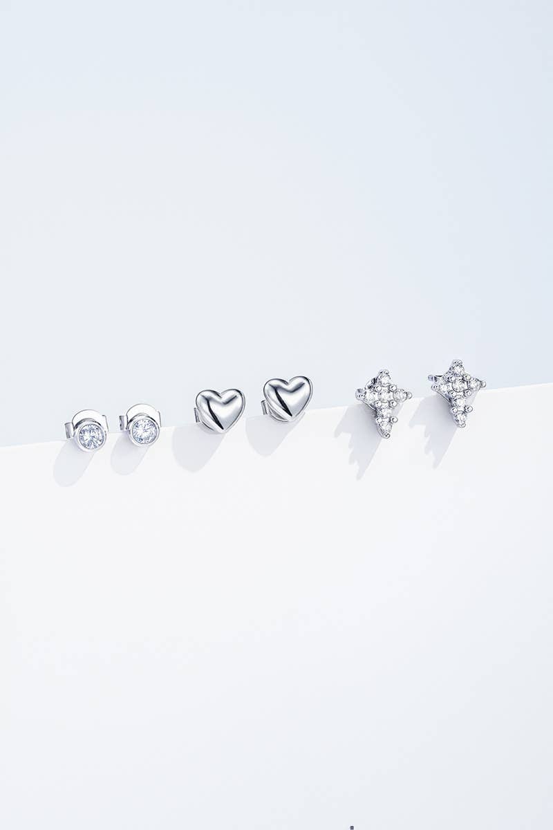 Stainless steel earrings 124AQ430: Silver / Stainless steel