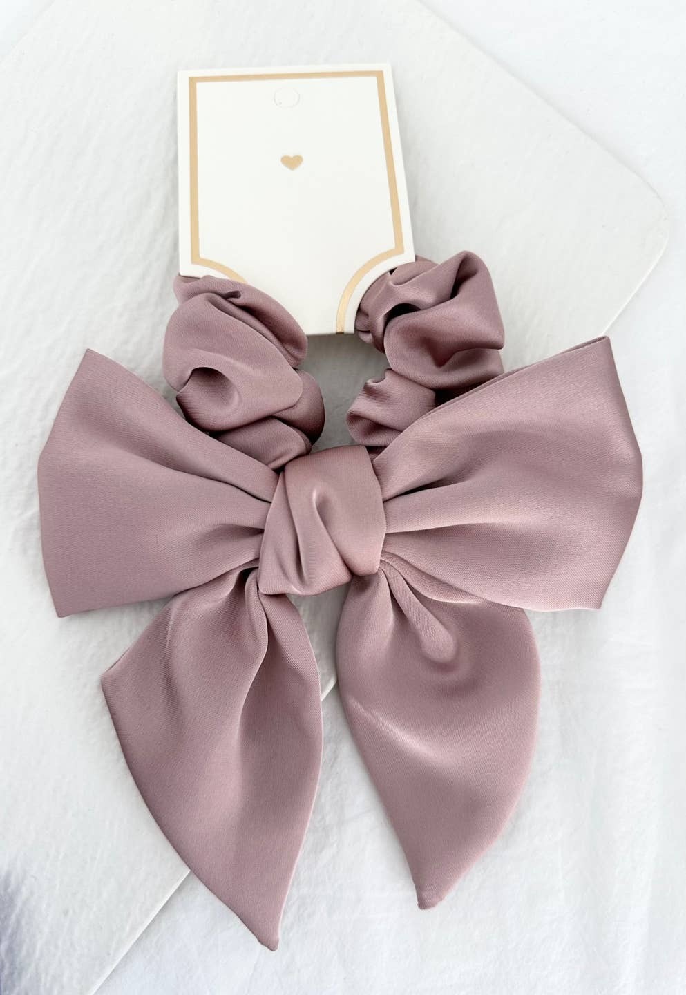 Elegant Satin Bow Scrunchies / Hair Tie - GENESIS