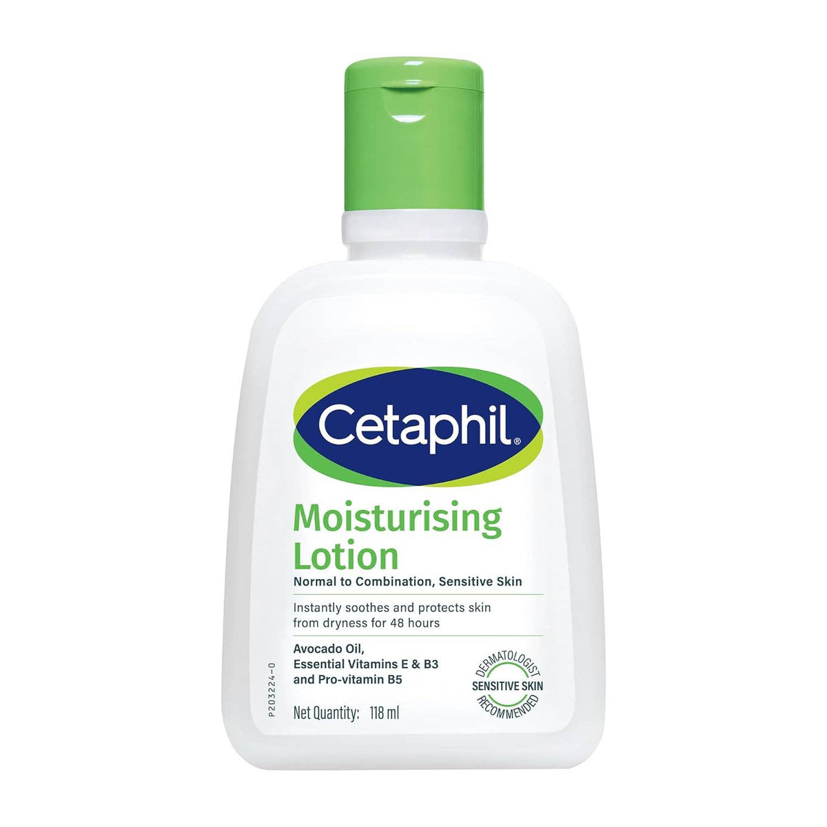 Cetaphil Moisturising Lotion for Dry to Normal & Sensitive Skin | 48H Hydration with Niacinamide, Panthenol & Glycerin | Fragrance-Free, Non-Greasy, Dermatologist Recommended, For Face and Body: 473 ml