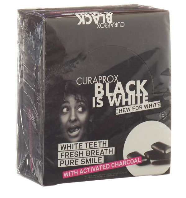 Curaprox Black Is White - Chew Gum