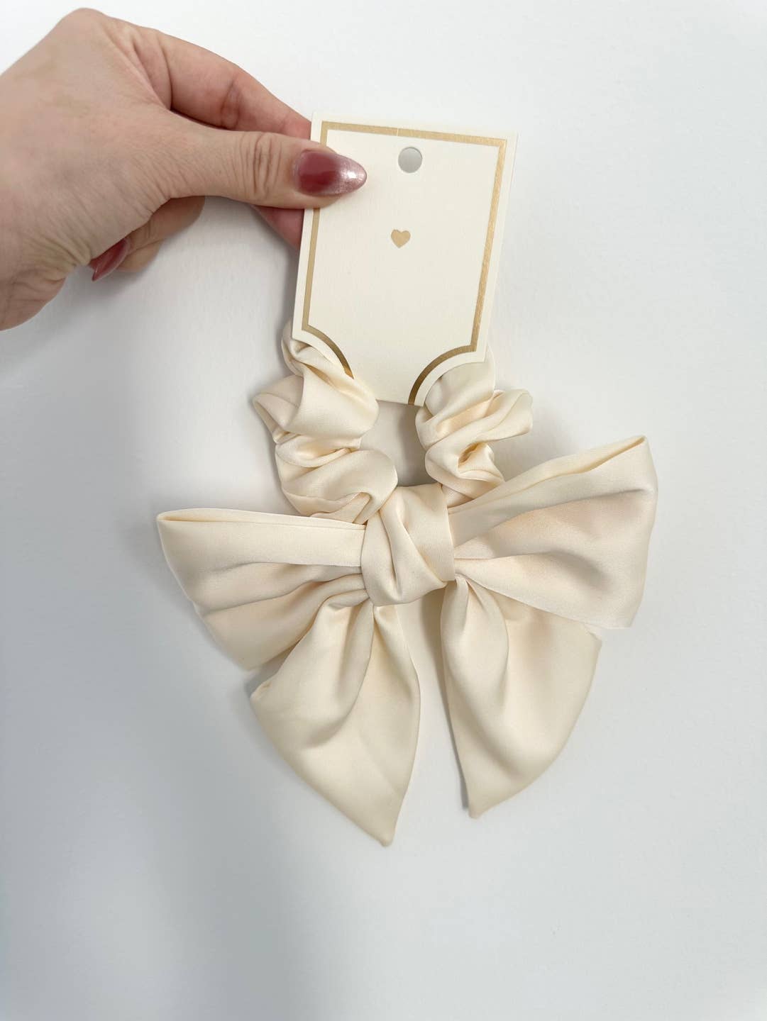 Elegant Satin Bow Scrunchies / Hair Tie - GENESIS