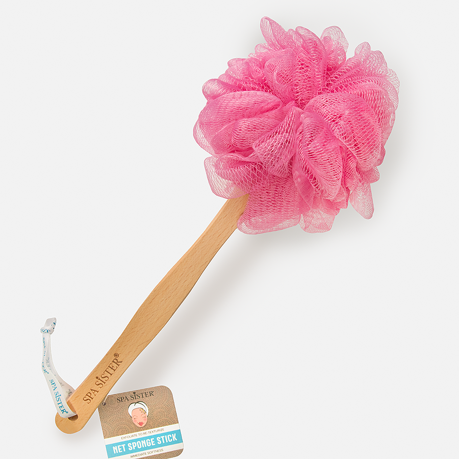 Net Sponge Stick (Beechwood): Green