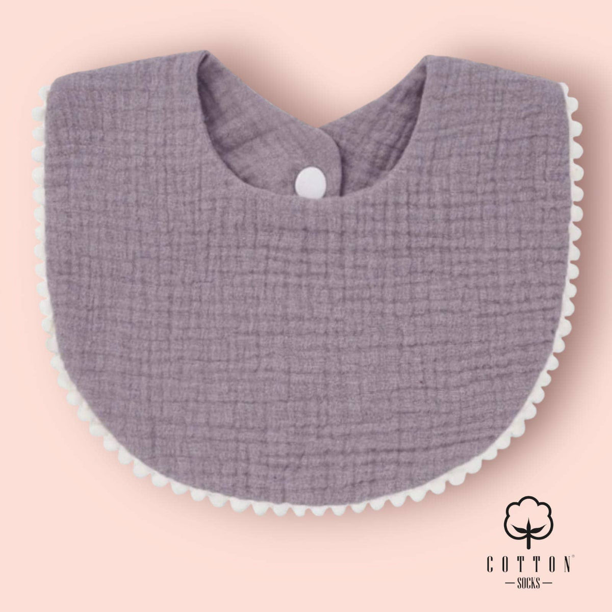 BAO-05 Organic Cotton Bib double has 2 fabrics 25X11 cm: 6