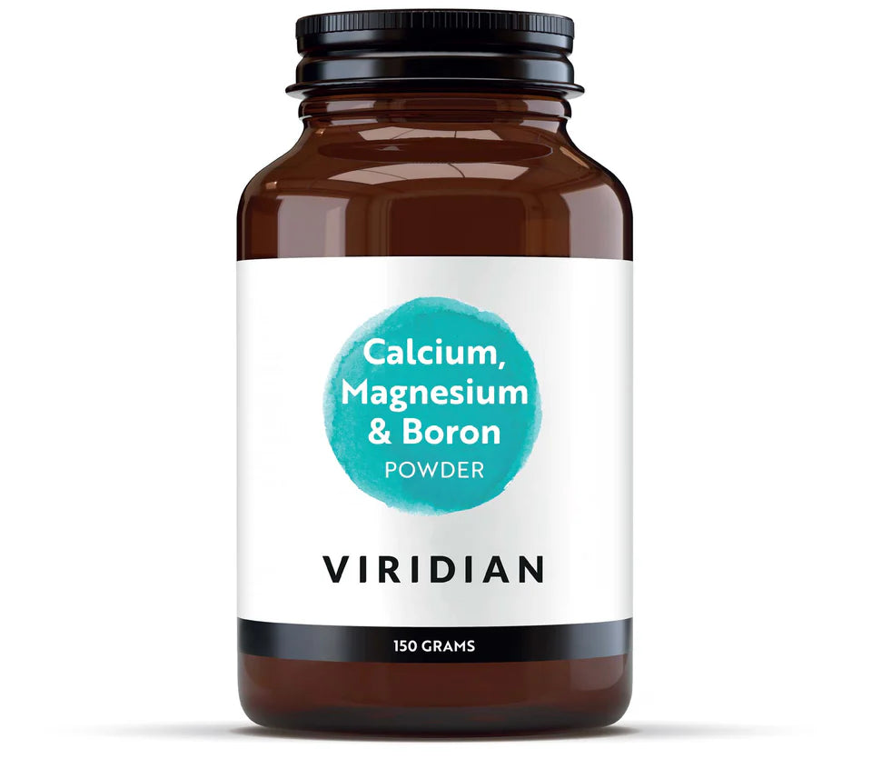 Viridian Calcium Magnesium Boron Powder - Supports bone health with essential minerals.