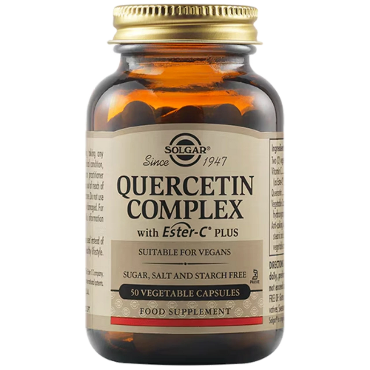 Solgar Quercetin Complex with Ester-C Plus - Enhances immune support and provides antioxidant protection.