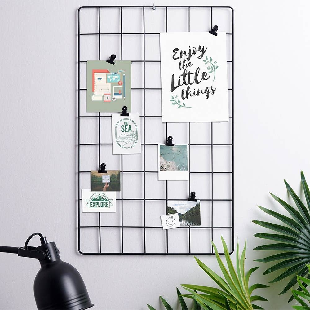 Wall Grid Metal Black 58x36 cm 569658