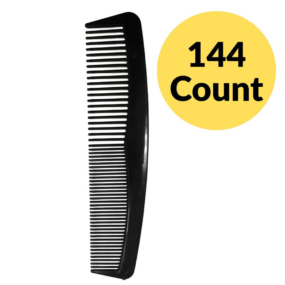 GENTS 144 Bulk Pack Pocket Combs Black