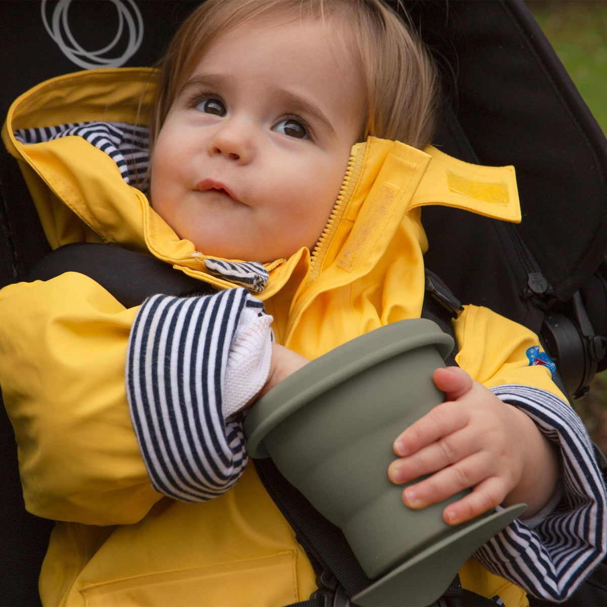 Baby Silicone Snack Pot - By Tiny Dining: Silver Sage