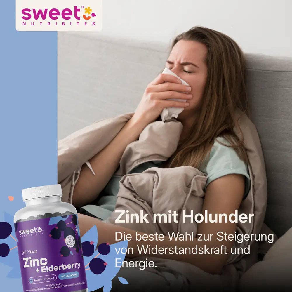 Sweet Nutribites | Zinc with Elderberry - 90 Gummy Candies