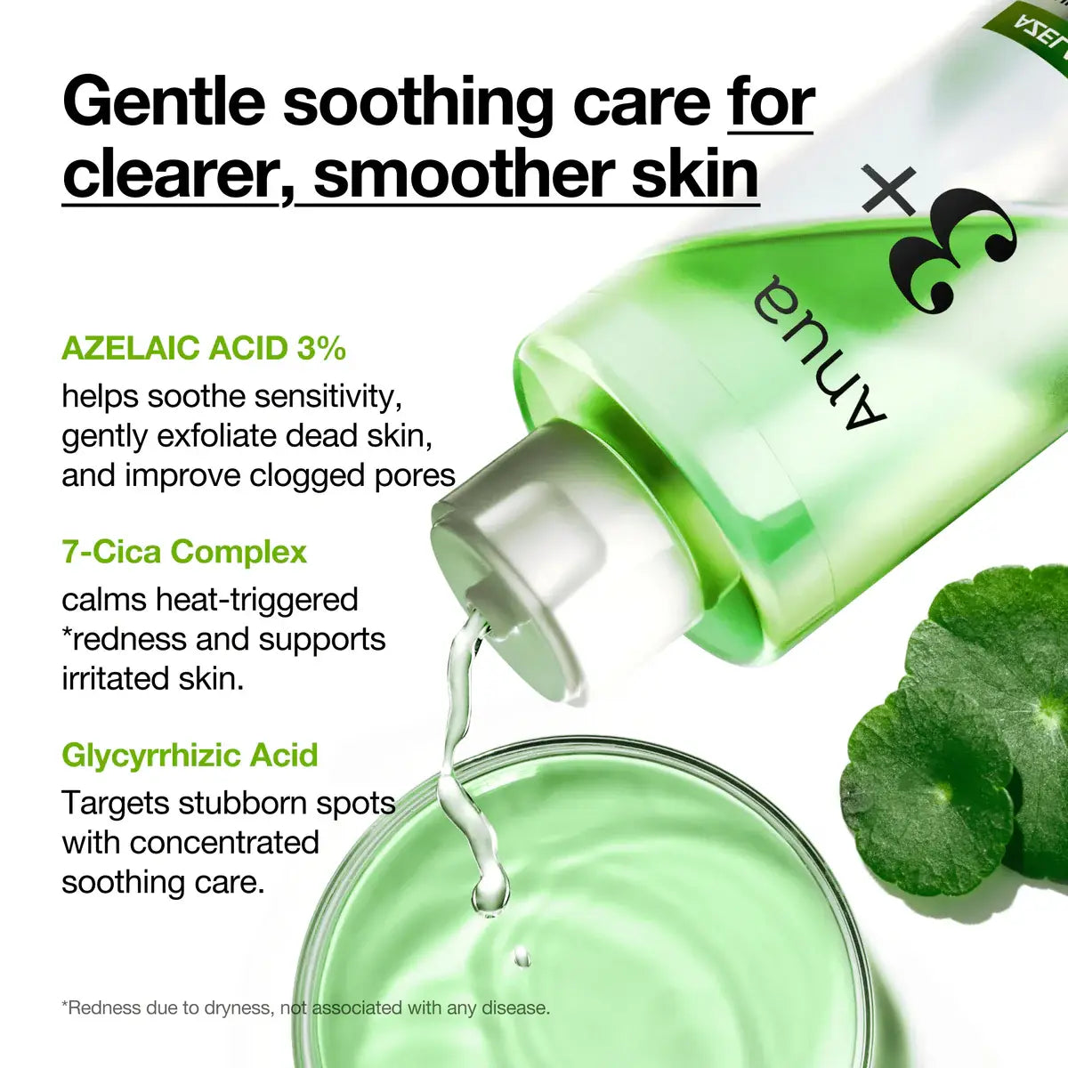 [Anua] Azelaic 3 Cica Skin Clarifying Toner, 250ml