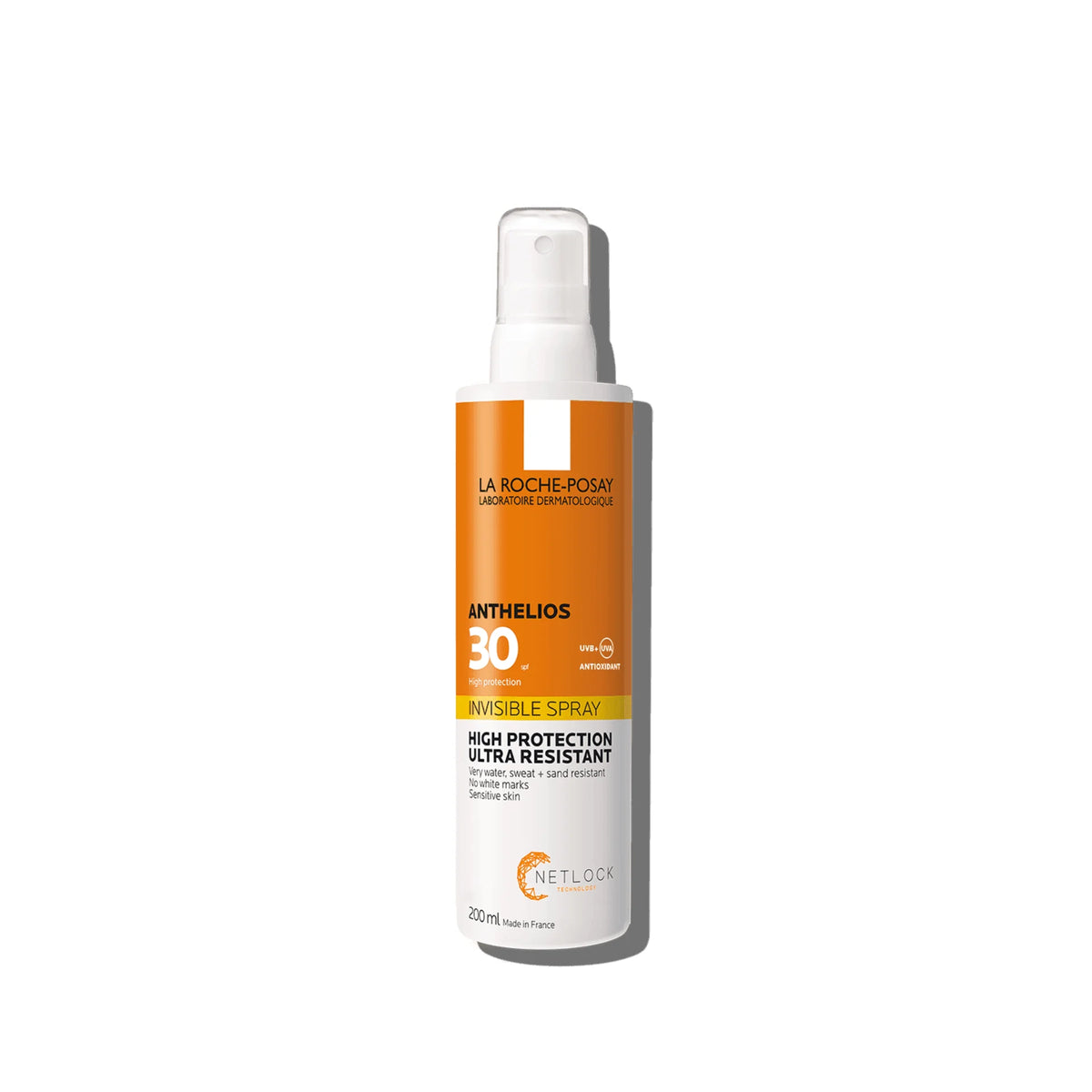 La Roche-Posay Anthelios Invisible Spray SPF 30 offers non-greasy, lightweight sun protection in a convenient spray for the body.