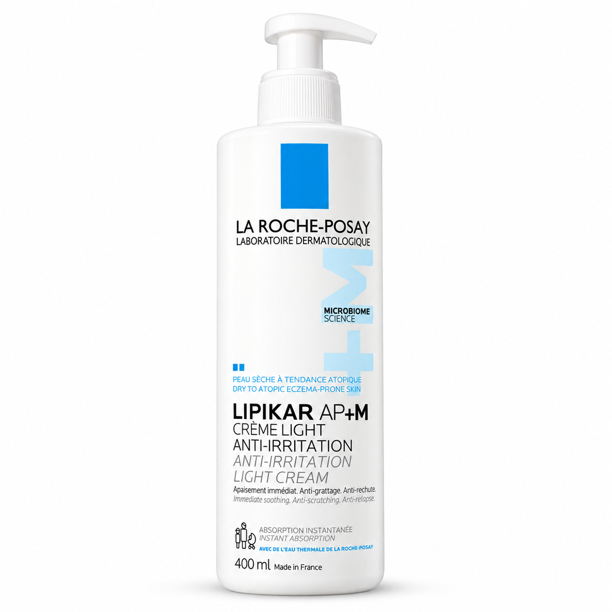 La Roche-Posay Lipikar AP+M Crème Light 400 ml – front view of the current packaging on a white background