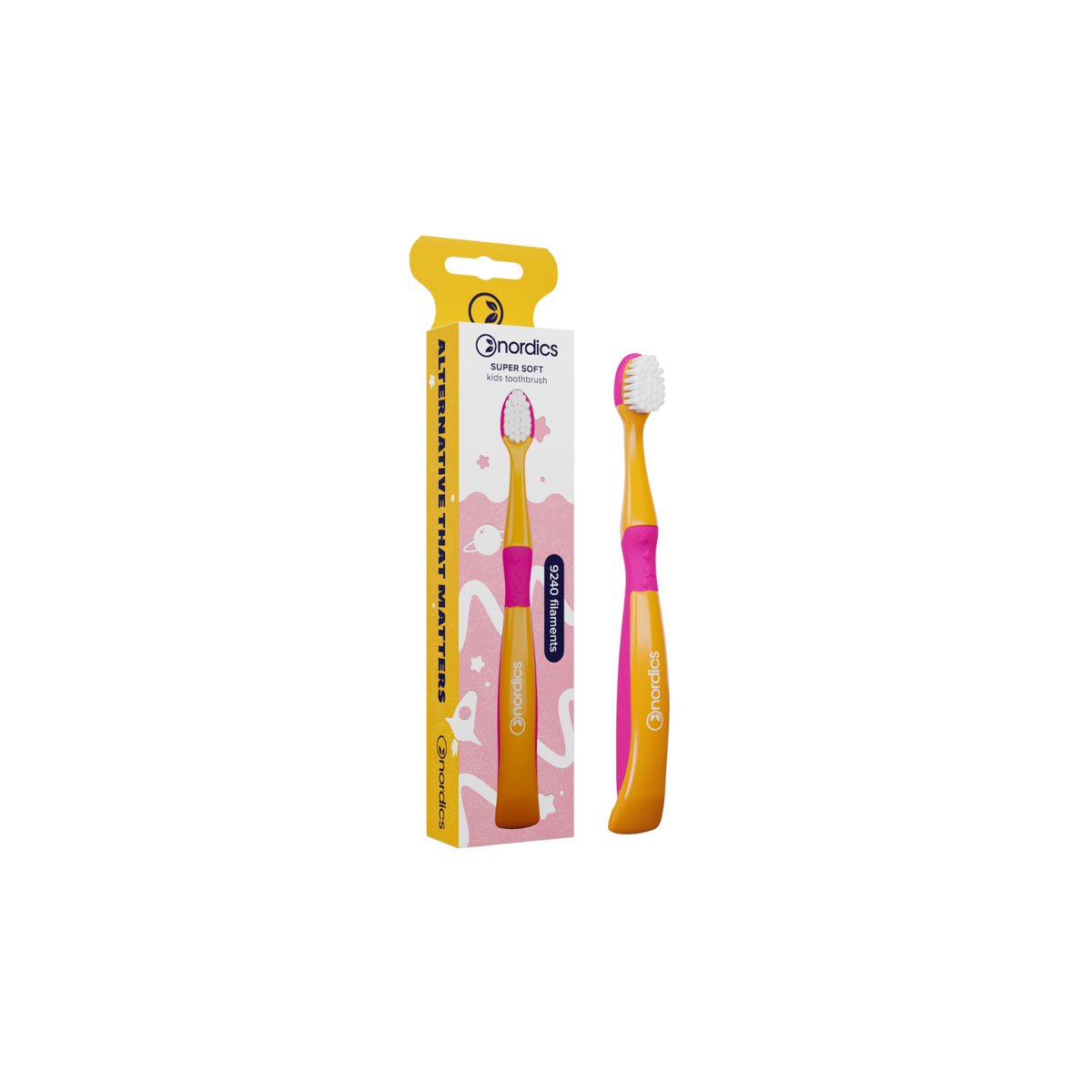 Nordics Ortho Purple/Orange SOFT toothbrush