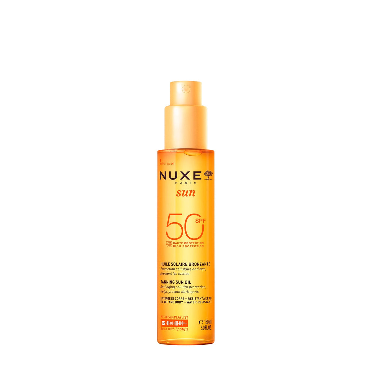 NUXE Sun Tanning Oil SPF 50 150ml Spray